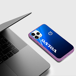 Чехол iPhone 11 Pro матовый Volvo Sport Auto, цвет: 3D-фиолетовый — фото 2