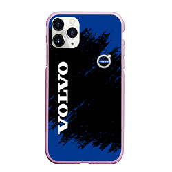 Чехол iPhone 11 Pro матовый Volvo Texture, цвет: 3D-розовый