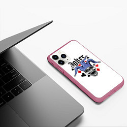 Чехол iPhone 11 Pro матовый JOKER Джокер, цвет: 3D-малиновый — фото 2