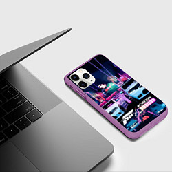 Чехол iPhone 11 Pro матовый Froza Horizon NEW Топ, цвет: 3D-фиолетовый — фото 2