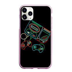 Чехол iPhone 11 Pro матовый SEGA, цвет: 3D-розовый