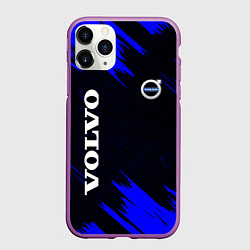 Чехол iPhone 11 Pro матовый Volvo авто текстура, цвет: 3D-фиолетовый