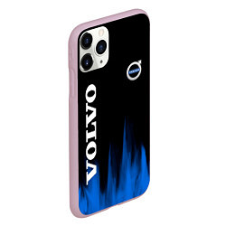 Чехол iPhone 11 Pro матовый Volvo синий огонь, цвет: 3D-розовый — фото 2