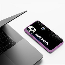 Чехол iPhone 11 Pro матовый Volvo марка автомобиля, цвет: 3D-фиолетовый — фото 2