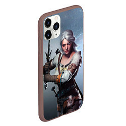 Чехол iPhone 11 Pro матовый Ciri sword, цвет: 3D-коричневый — фото 2