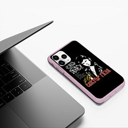 Чехол iPhone 11 Pro матовый Сектор Газа Punks Not Dead, цвет: 3D-розовый — фото 2