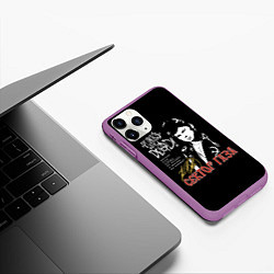 Чехол iPhone 11 Pro матовый Сектор Газа Punks Not Dead, цвет: 3D-фиолетовый — фото 2