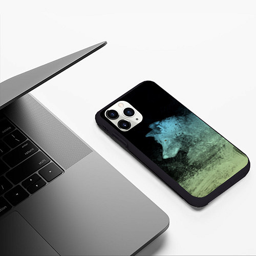 Чехол iPhone 11 Pro матовый Тайга, ночное приключение / 3D-Черный – фото 3