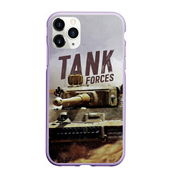 Чехол iPhone 11 Pro матовый Forces Tank, цвет: 3D-светло-сиреневый