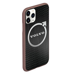 Чехол iPhone 11 Pro матовый Volvo бренд, цвет: 3D-коричневый — фото 2