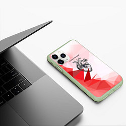 Чехол iPhone 11 Pro матовый Youre in my heart, цвет: 3D-салатовый — фото 2