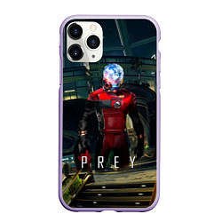 Чехол iPhone 11 Pro матовый Prey Galaxy, цвет: 3D-светло-сиреневый