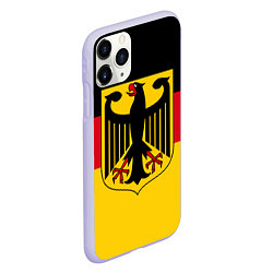 Чехол iPhone 11 Pro матовый Германия - Germany, цвет: 3D-светло-сиреневый — фото 2