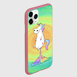 Чехол iPhone 11 Pro матовый На взлёт!, цвет: 3D-малиновый — фото 2