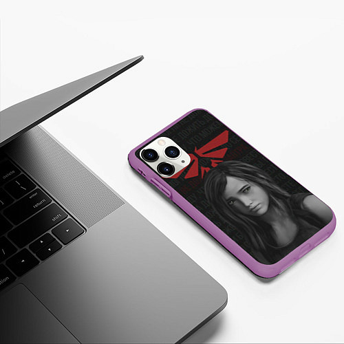 Чехол iPhone 11 Pro матовый Элли Бесценные минуты / 3D-Фиолетовый – фото 3