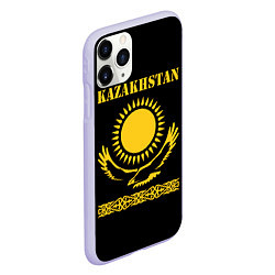 Чехол iPhone 11 Pro матовый KAZAKHSTAN Казахстан, цвет: 3D-светло-сиреневый — фото 2