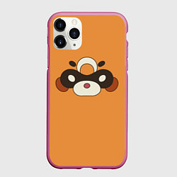 Чехол iPhone 11 Pro матовый Genshin Impact - Гоба, цвет: 3D-малиновый
