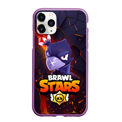 Чехол iPhone 11 Pro матовый ВОРОН - БРАВО СТАРС Brawl Stars, цвет: 3D-фиолетовый