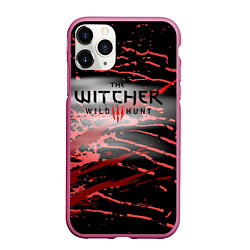 Чехол iPhone 11 Pro матовый The Witcher СУПЕР ИГРА ДЛЯ ГЕЙМЕРОВ, цвет: 3D-малиновый