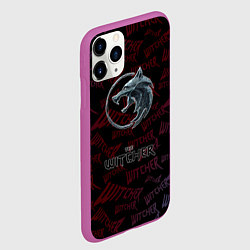 Чехол iPhone 11 Pro матовый The Witcher Игра классная, цвет: 3D-фиолетовый — фото 2