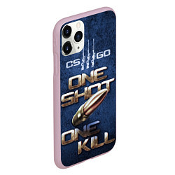 Чехол iPhone 11 Pro матовый One Shot One Kill CS GO, цвет: 3D-розовый — фото 2