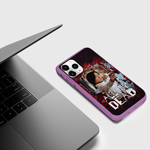 Чехол iPhone 11 Pro матовый Jang Ha-Ri / 3D-Фиолетовый – фото 3