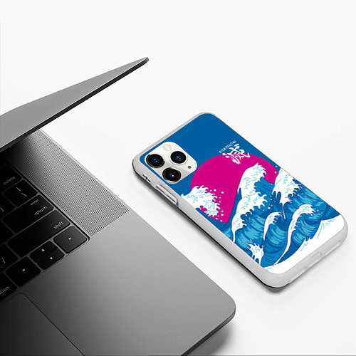 Чехол iPhone 11 Pro матовый Kisatsutai - корпус бойни демонов / 3D-Белый – фото 3