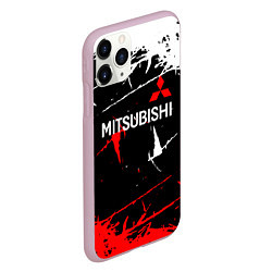 Чехол iPhone 11 Pro матовый Mitsubishi Sport Auto, цвет: 3D-розовый — фото 2