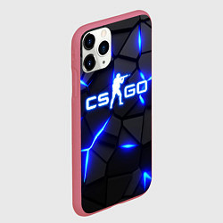 Чехол iPhone 11 Pro матовый КС ГО - 3D ПЛИТЫ, цвет: 3D-малиновый — фото 2