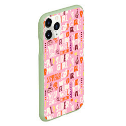 Чехол iPhone 11 Pro матовый You go grl, цвет: 3D-салатовый — фото 2