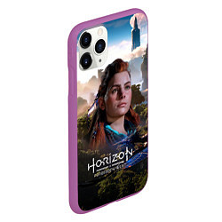 Чехол iPhone 11 Pro матовый Aloy Horizon Forbidden West game, цвет: 3D-фиолетовый — фото 2