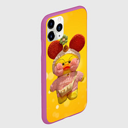 Чехол iPhone 11 Pro матовый УТОЧКА ЛАЛАФАНФАН lala fan fan, цвет: 3D-фиолетовый — фото 2