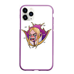 Чехол iPhone 11 Pro матовый Invoker Инвокер Dota2, цвет: 3D-фиолетовый