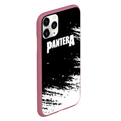 Чехол iPhone 11 Pro матовый Pantera Logo, цвет: 3D-малиновый — фото 2