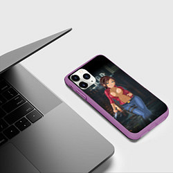 Чехол iPhone 11 Pro матовый Claire Redfield from Resident Evil 2 remake by sex, цвет: 3D-фиолетовый — фото 2