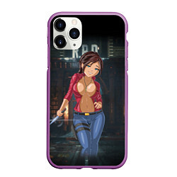 Чехол iPhone 11 Pro матовый Claire Redfield from Resident Evil 2 remake by sex, цвет: 3D-фиолетовый