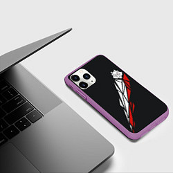 Чехол iPhone 11 Pro матовый G2 Jersey Pro 202223, цвет: 3D-фиолетовый — фото 2
