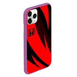 Чехол iPhone 11 Pro матовый HONDA RED ХОНДА КРАСНЫЙ, цвет: 3D-фиолетовый — фото 2