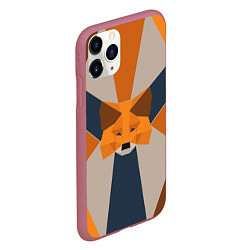 Чехол iPhone 11 Pro матовый Metamask Крипто лиса, цвет: 3D-малиновый — фото 2