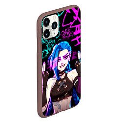 Чехол iPhone 11 Pro матовый JINX ДЖИНКС NEON PATTERN, цвет: 3D-коричневый — фото 2