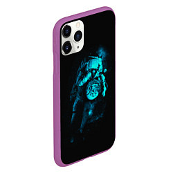 Чехол iPhone 11 Pro матовый Неоновый астронавт Neon Astronaut, цвет: 3D-фиолетовый — фото 2