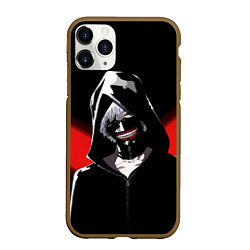 Чехол iPhone 11 Pro матовый Ghoul red line, цвет: 3D-коричневый