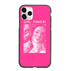 Чехол iPhone 11 Pro матовый Venus Girl Power, цвет: 3D-темно-зеленый