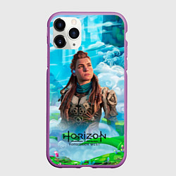 Чехол iPhone 11 Pro матовый Horizon дикий лес, цвет: 3D-фиолетовый