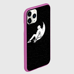 Чехол iPhone 11 Pro матовый Ищи Меня На Луне Фараон Pharaoh, цвет: 3D-фиолетовый — фото 2