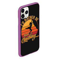 Чехол iPhone 11 Pro матовый Покорение Вершины, цвет: 3D-фиолетовый — фото 2