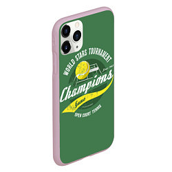 Чехол iPhone 11 Pro матовый Большой Теннис Tennis, цвет: 3D-розовый — фото 2