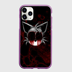 Чехол iPhone 11 Pro матовый Tails Sonic exe, цвет: 3D-фиолетовый