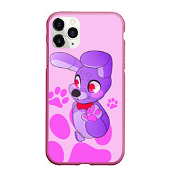 Чехол iPhone 11 Pro матовый Bonnie the Rabbit UCN, цвет: 3D-малиновый