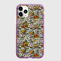 Чехол iPhone 11 Pro матовый Джекпот Jackpot, цвет: 3D-фиолетовый